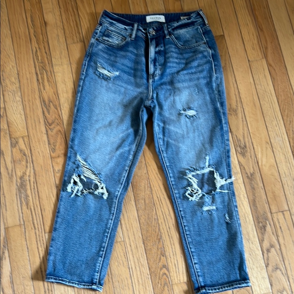 PacSun Blue Relaxed Distressed Jeans (mom jeans)
